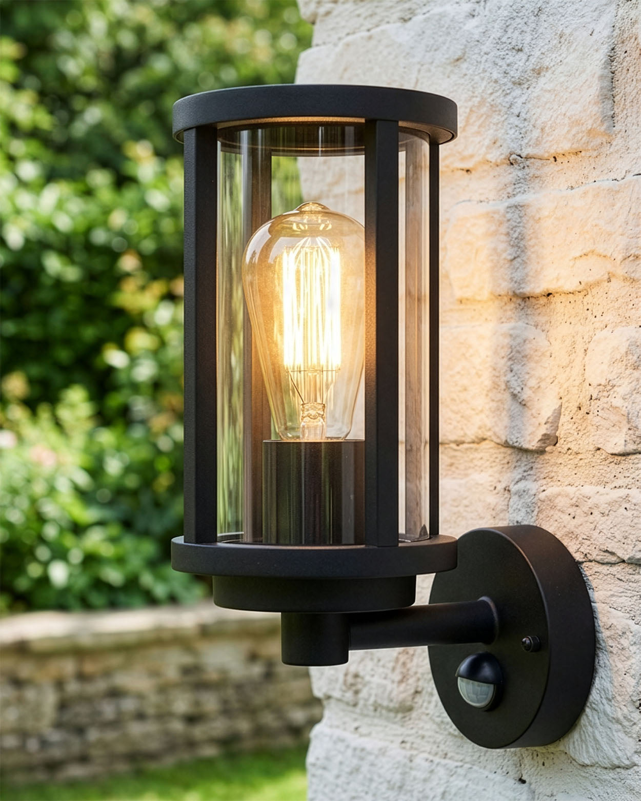Outdoor Wall Light Motion Sensor Outdoor Light With Camera Buy Thornton PIR Black Outdoor Wall Light IP44