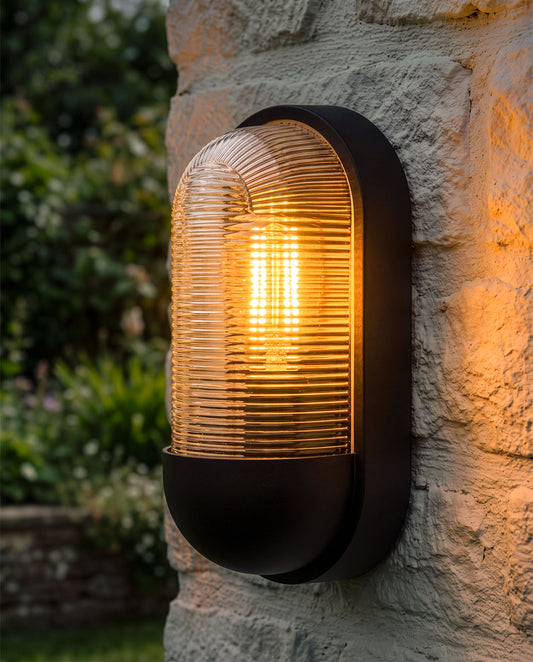 'FULSHAW' CONTEMPORARY CYLINDER WALL LIGHT Digital Illustration AT Night