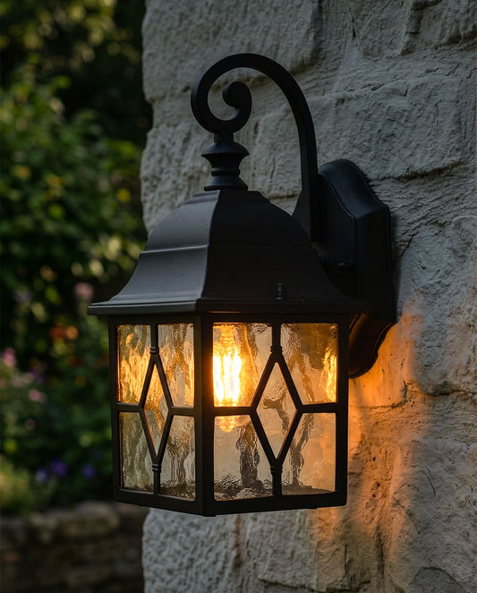 'ROSEMOUNT' TRADITIONAL OUTDOOR WALL LIGHT Digital Illustration At Night