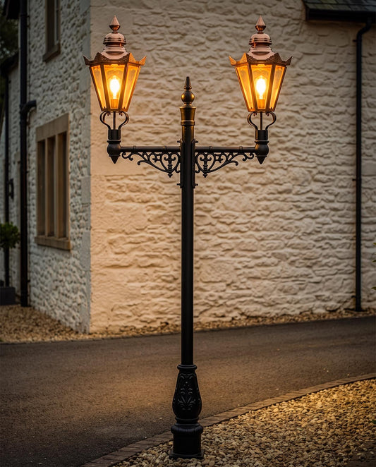 The Bayswater Lamp Post Digital Illustration At Night