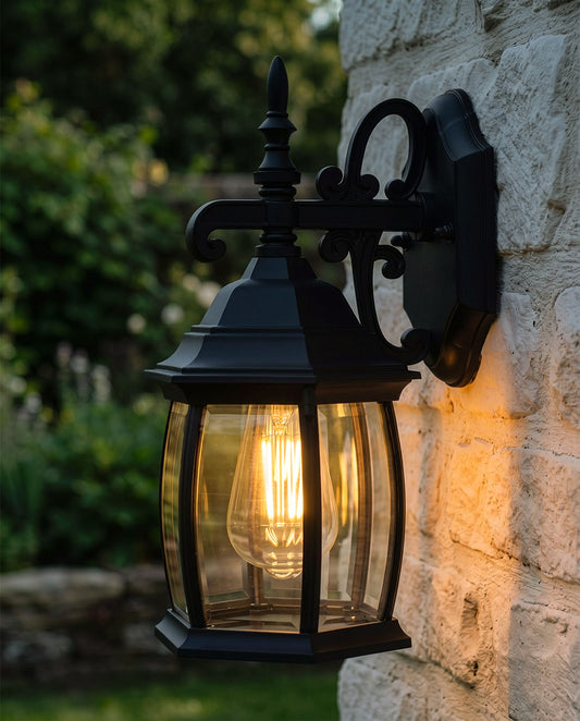'ALDIN' CLASSICAL WALL LIGHT Digital Illustration At Night