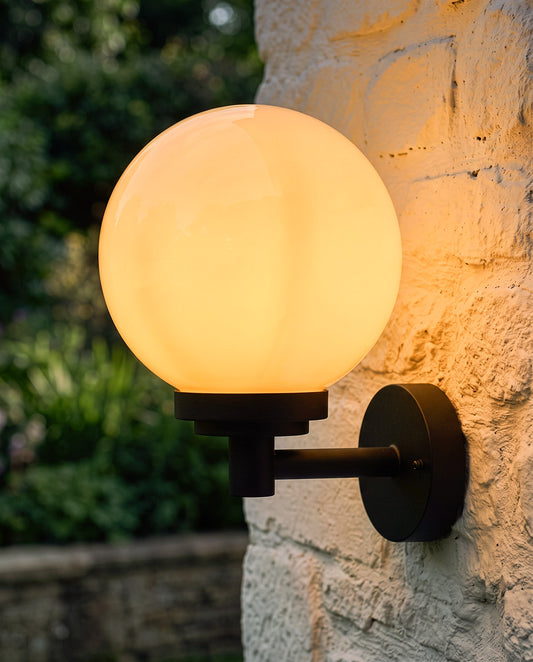'Orb' Maritime Wall Light Digital Illustration At Night
