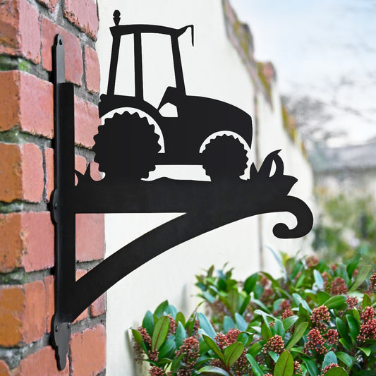 "Tractor" Garden Hanging Basket Bracket In Situ