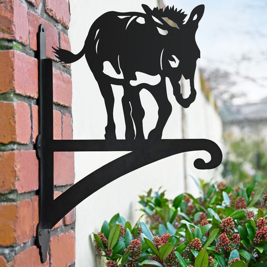 "Donkey" Garden Hanging Basket Bracket In Situ