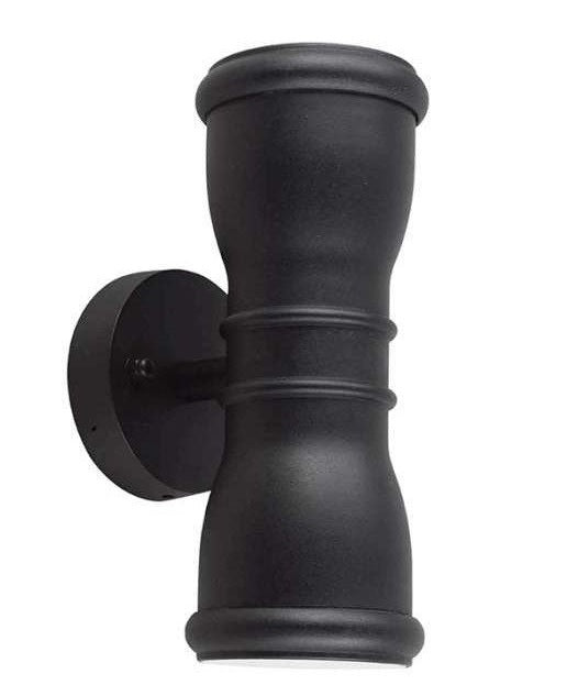 Black Contemporary Up and Down Wall Light