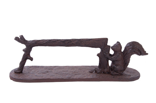 Black or Rustic Squirrel Cast Iron Boot Scraper