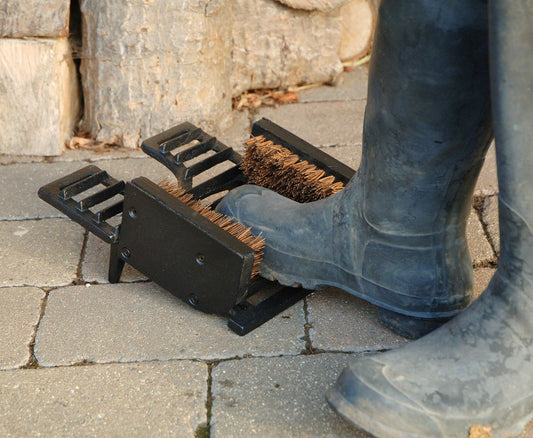 Brown "The Trio" Garden Boot Scraper, Brush and Jack