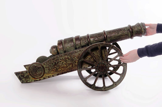 Military theme cannon decoration