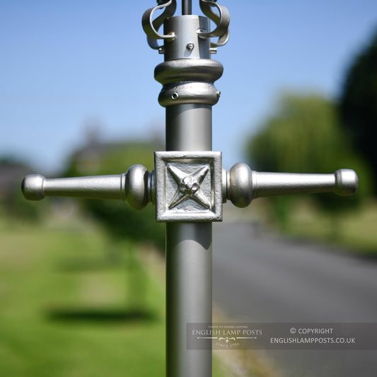 Cast Iron Silver Lamp Post Ladder Bars