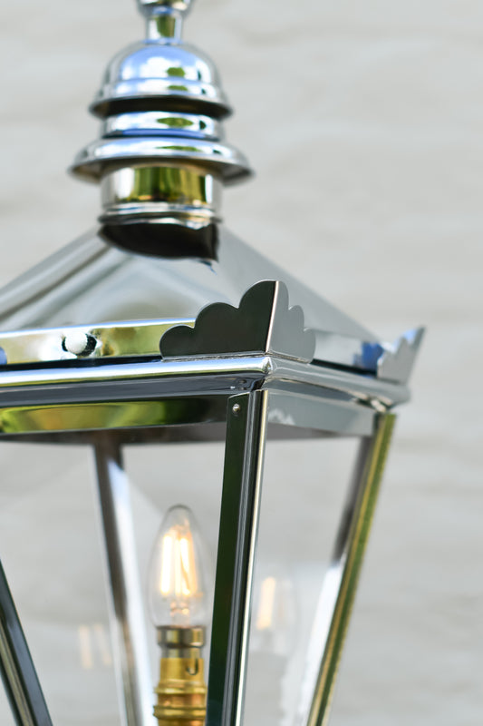 Chrome Miniature Victorian Lantern Finials