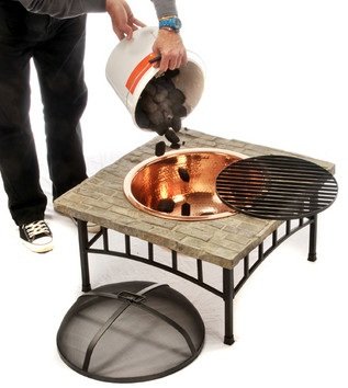 Coal in fire pit