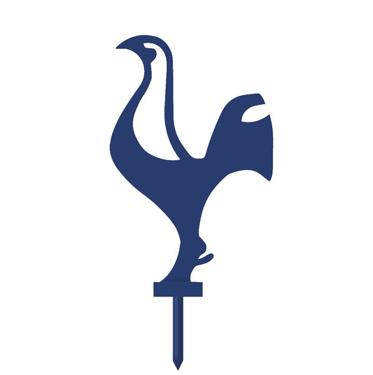 Contemporary Cockerel Garden Sheet Steel Silhouette In Blue