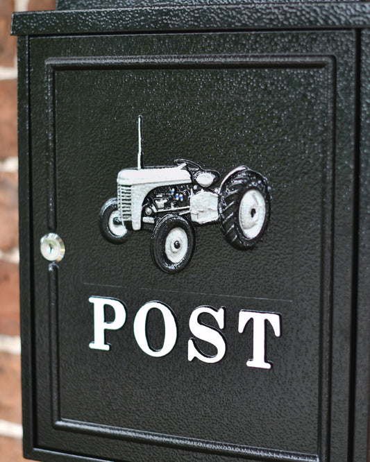 Post box in galvanised steel