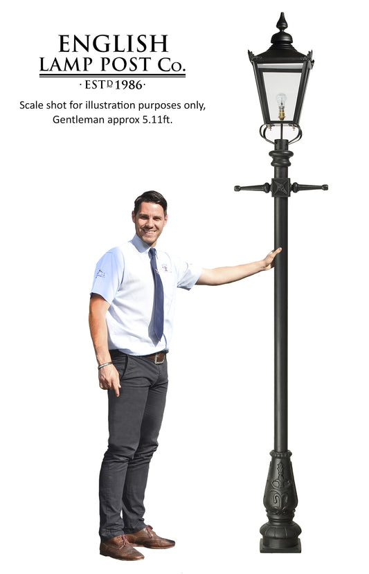 Victorian Garden Lamp Post 2.7m With LED Lantern Fitting