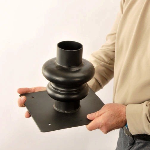 Entrance light post base