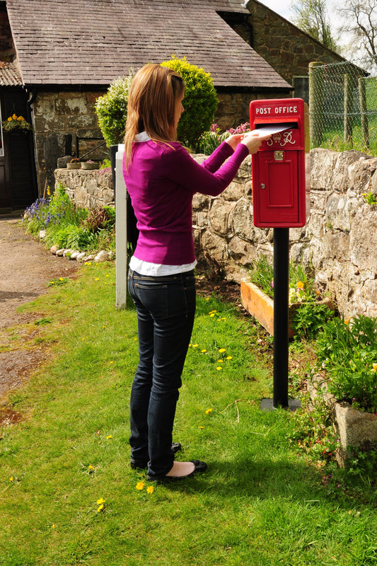 King George Rex Red Post Box
