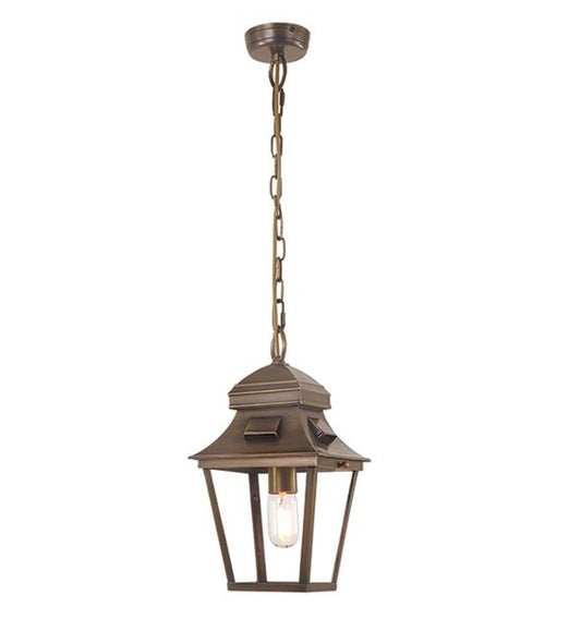 Georgian Antique Brass Chain Lantern