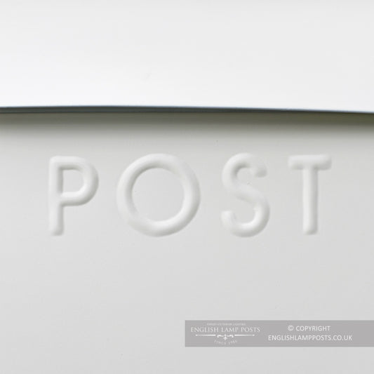 The Cream Lockable 'Montcour' Modern Post Box