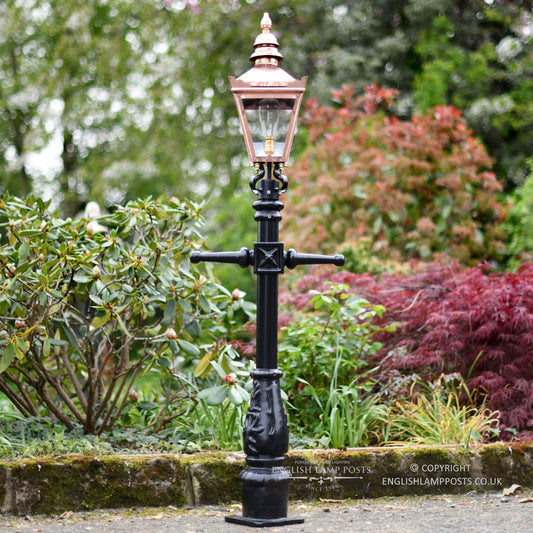 Copper Miniature Victorian Lamp Post Set 1.5m