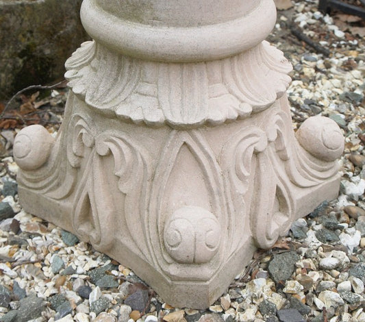 Hand Carved Sandstone Sundial Plinth