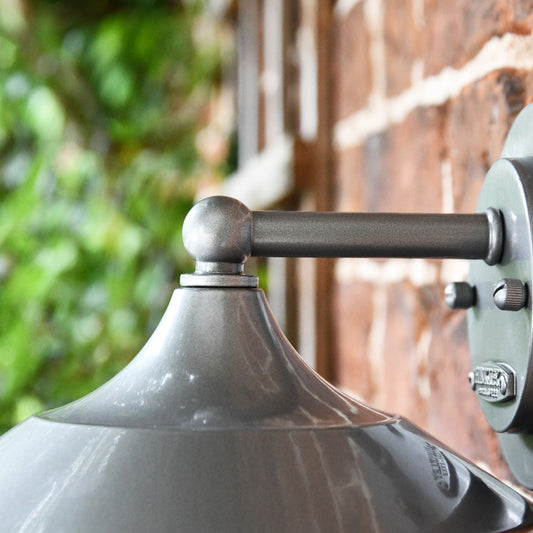 Small Silver Nautical Style Top Fix Wall Lantern
