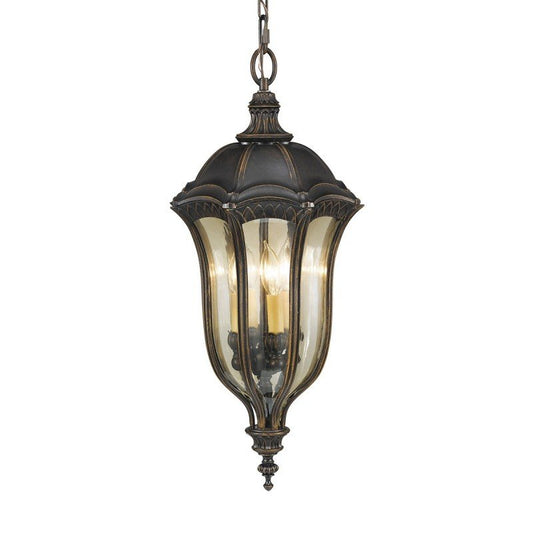 Ornate Hour Glass Shaped Chain Lantern