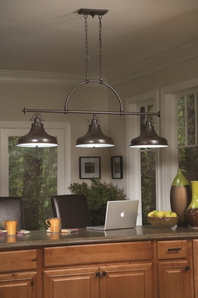 'Rode' Bronze Snooker Table Inspired Pendant Light – English Lamp Posts