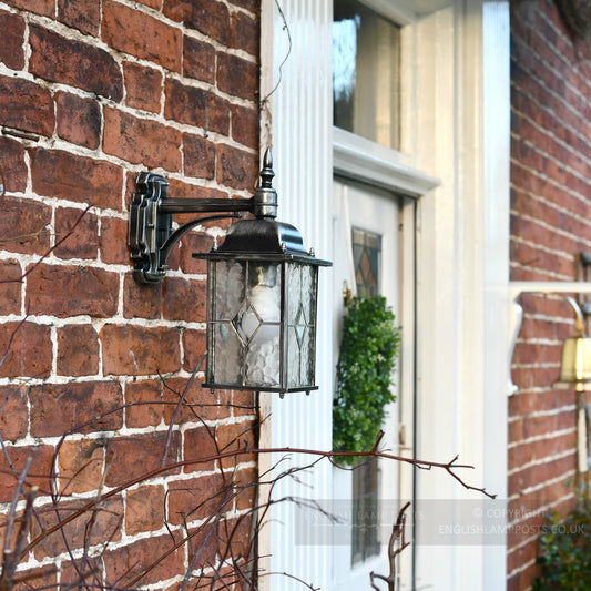 Silver Suspended Porch Wall Light