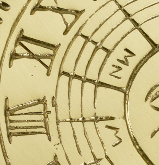 Contemporary Polished Brass Sundial