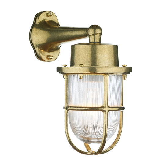 Solid Brass Harbour Nautical Style Down Wall Light