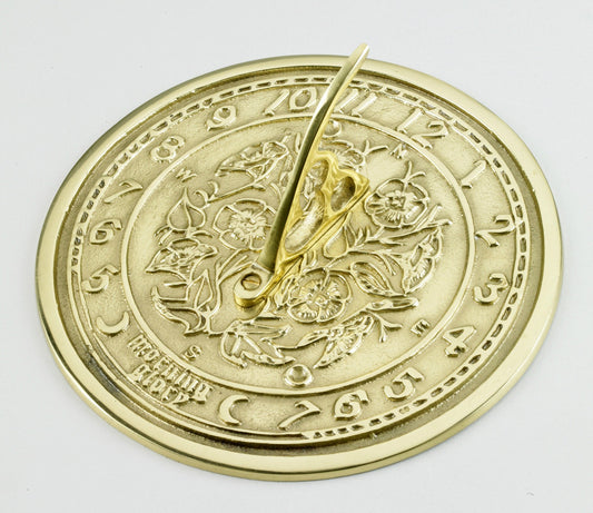 Sun and Flowers Sundial