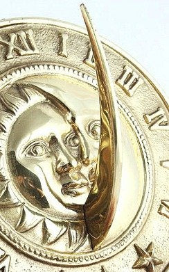 Dusk to Dawn Brass Sundial