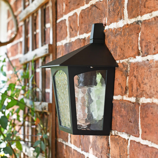 The Aston Traditional Black Half Wall Lantern