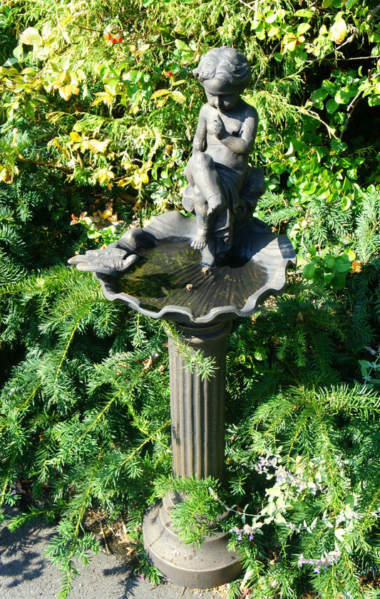 The Cherubim Garden Bird Bath