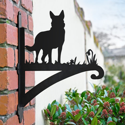 "German Shepherd" Garden Hanging Basket Bracket