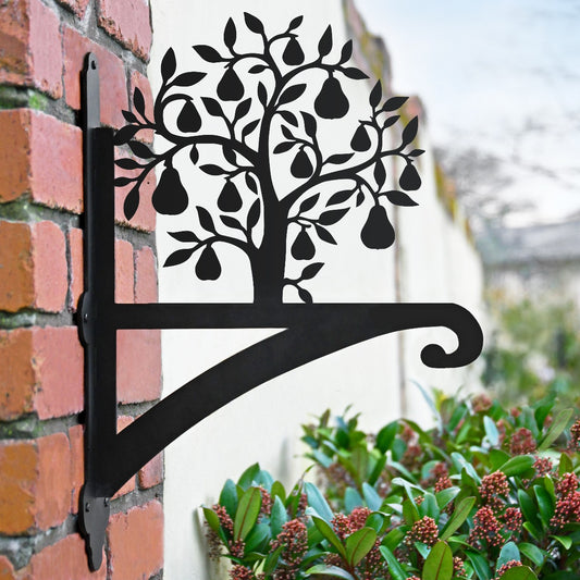 "Pear Tree" Garden Hanging Basket Bracket In Situ