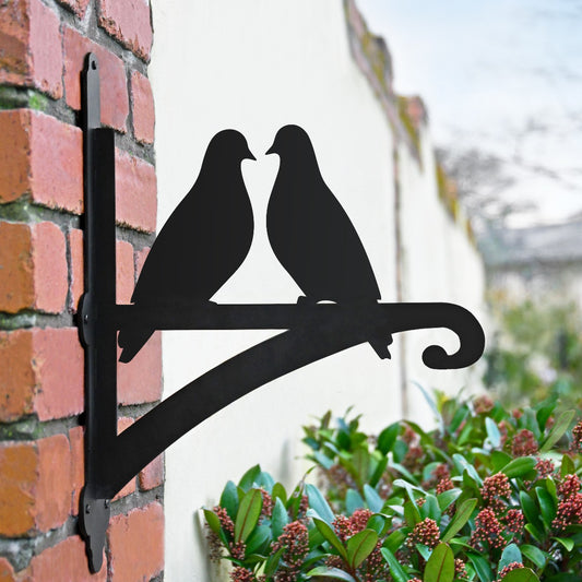 "Pair of Doves" Garden Hanging Basket Bracket