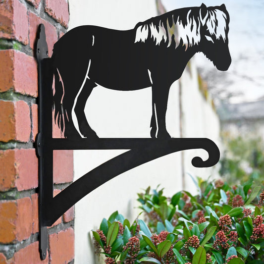 "Shetland Pony" Garden Hanging Basket Bracket In Situ