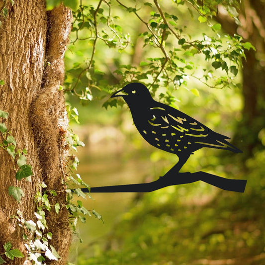 Starling Garden Sheet Steel Tree Spike In Black