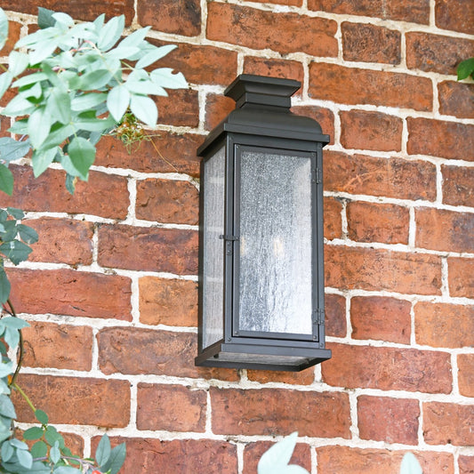 Large 'Terrington' Antique Copper Lantern on Wall