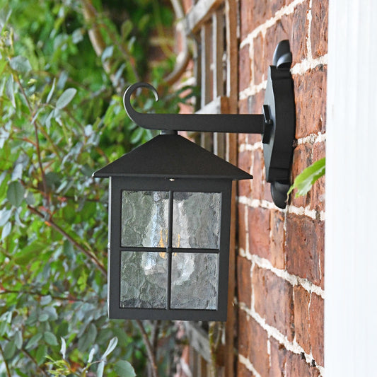 Black Top Fix Traditional Wall Lantern