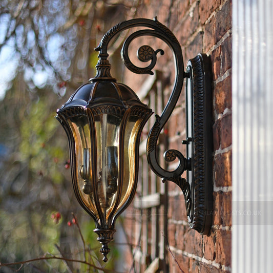 Baroque Hour Glass Wall Lantern and Bracket
