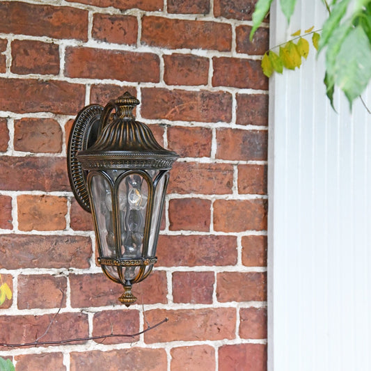 Resplendent Top Fix Wall Lantern in Situ