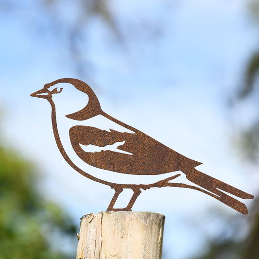 Chaffinch Garden Sheet Steel Fence Topper In Rustic