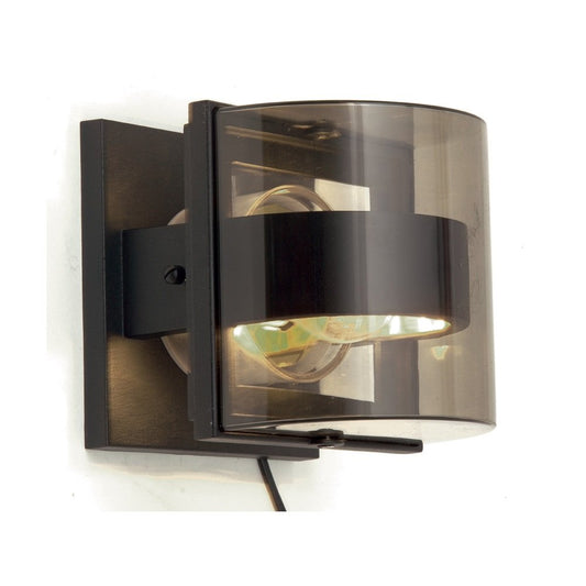 Unique Modern Wall Light with Clear Curved Lens