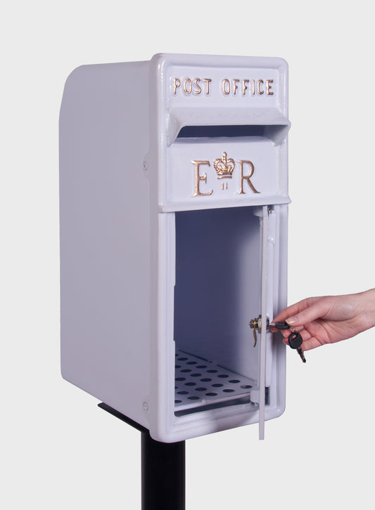 Elizabeth Regina Post Box Limited Edition White