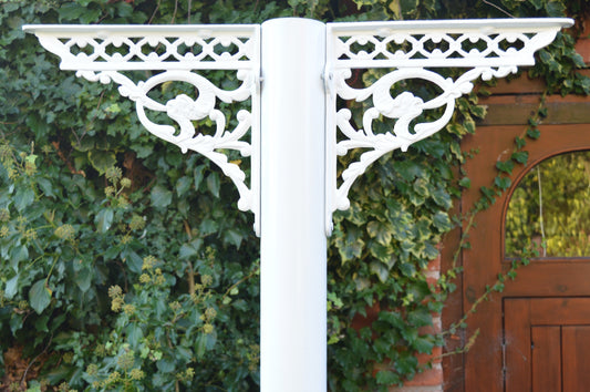 White Veranda Support Brackets