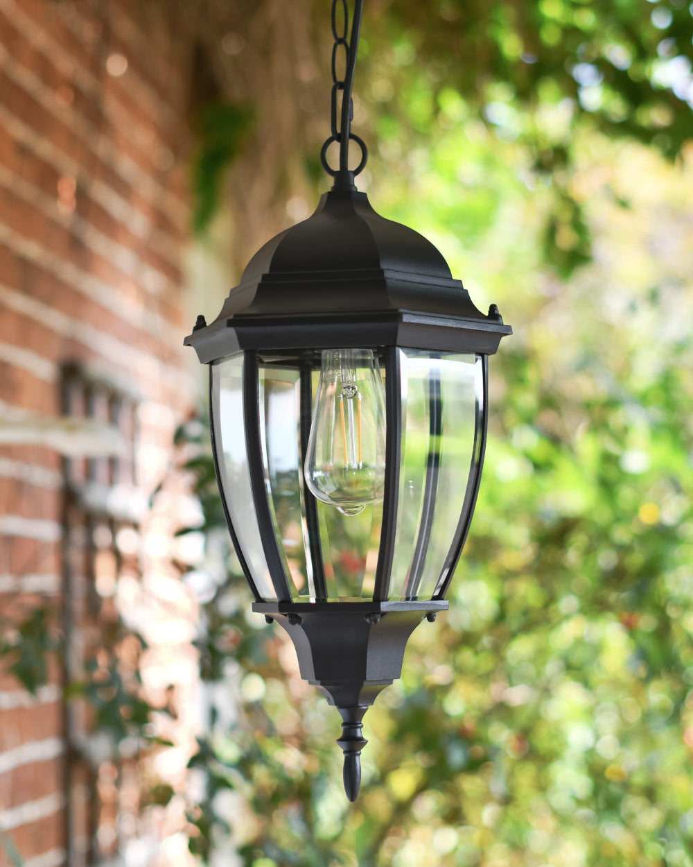 Victorian-inspired chained lantern