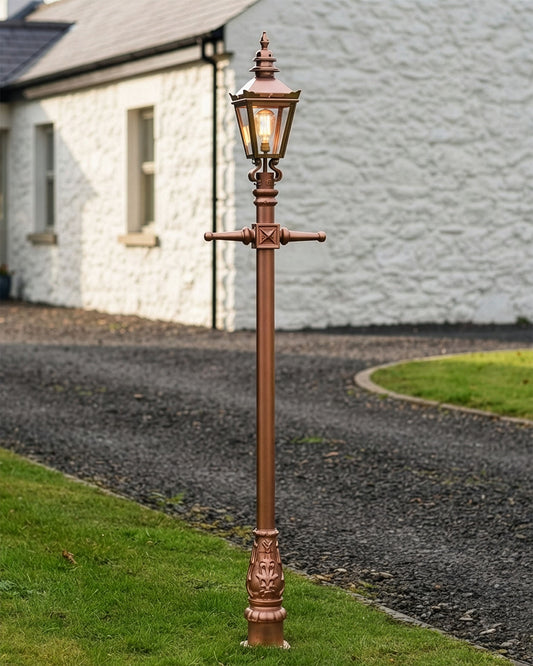 Copper and Rose Gold Finish Kensington Lamp Post 2.25m Digital Illustration