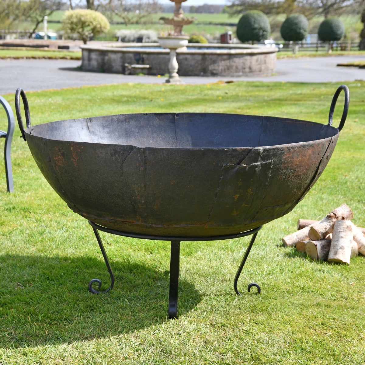 120cm Kadai Bowl with Handles Up 